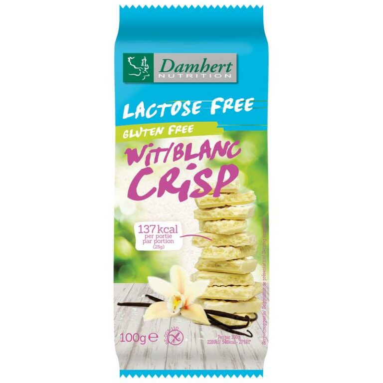 Damhert Witte Chocoladetablet Crisp Gluten En Lactosevrij Gram