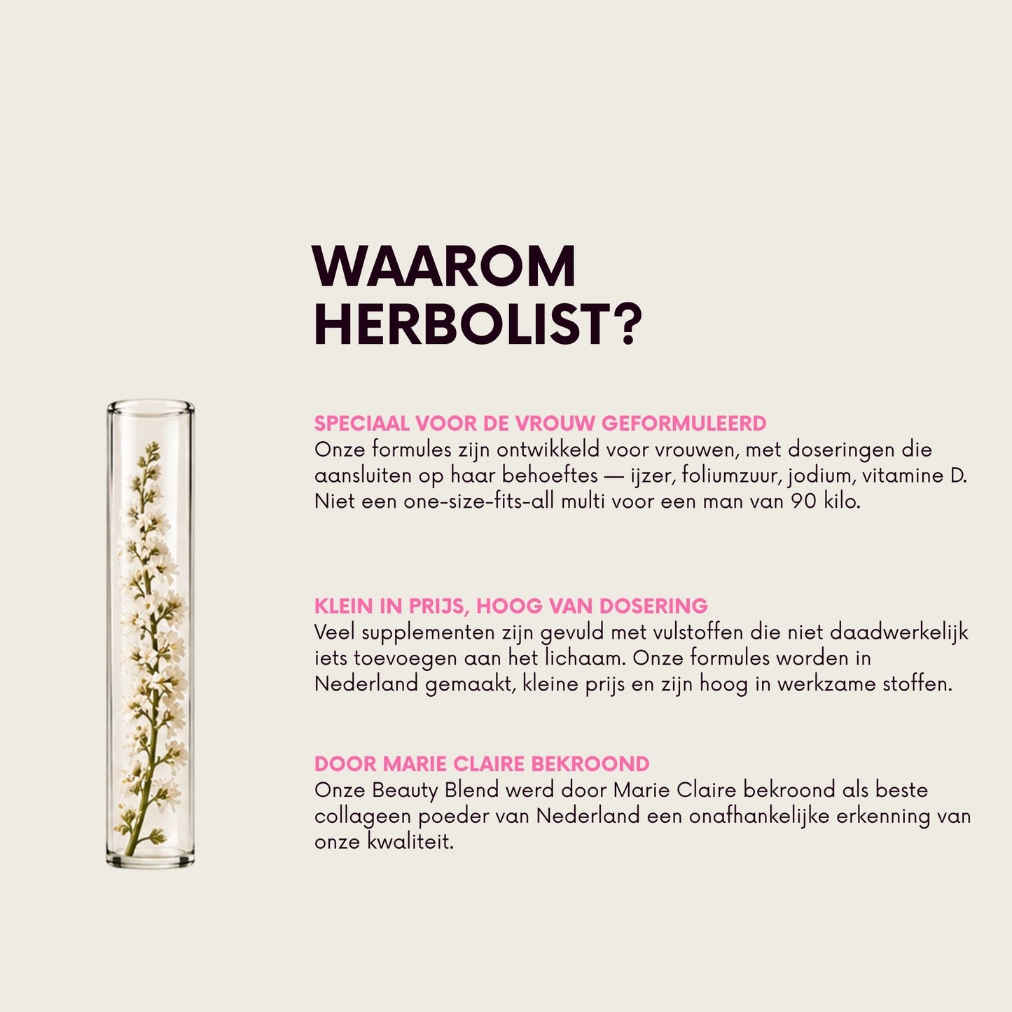 Herbolist Whey Vanille Vrouw