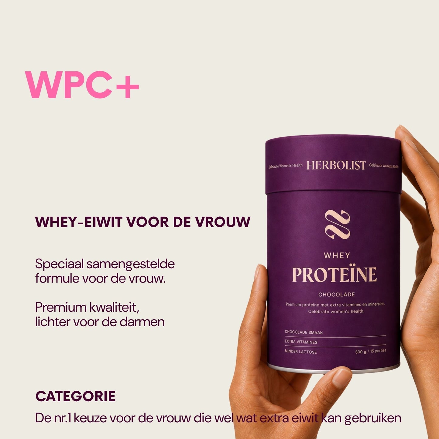 Herbolist Whey Chocolade Vrouw