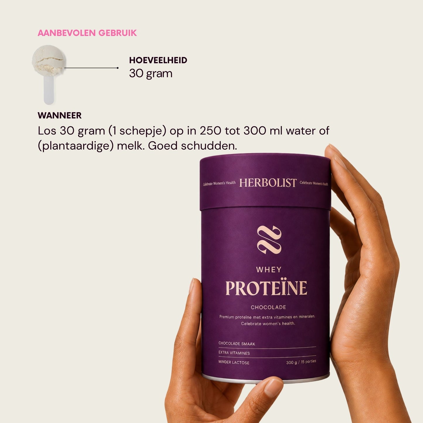 Herbolist Whey Chocolade Vrouw