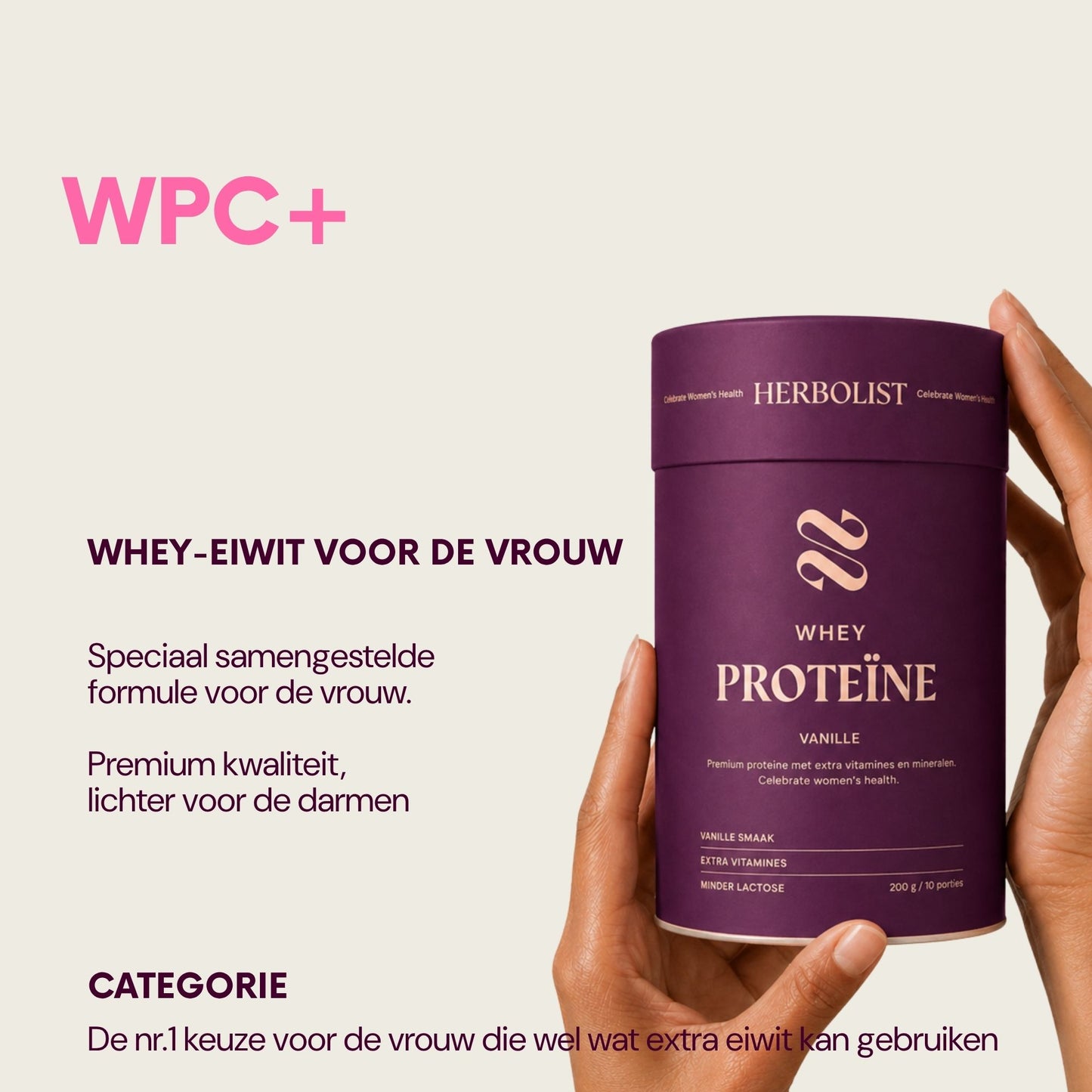 Herbolist Whey Vanille Vrouw