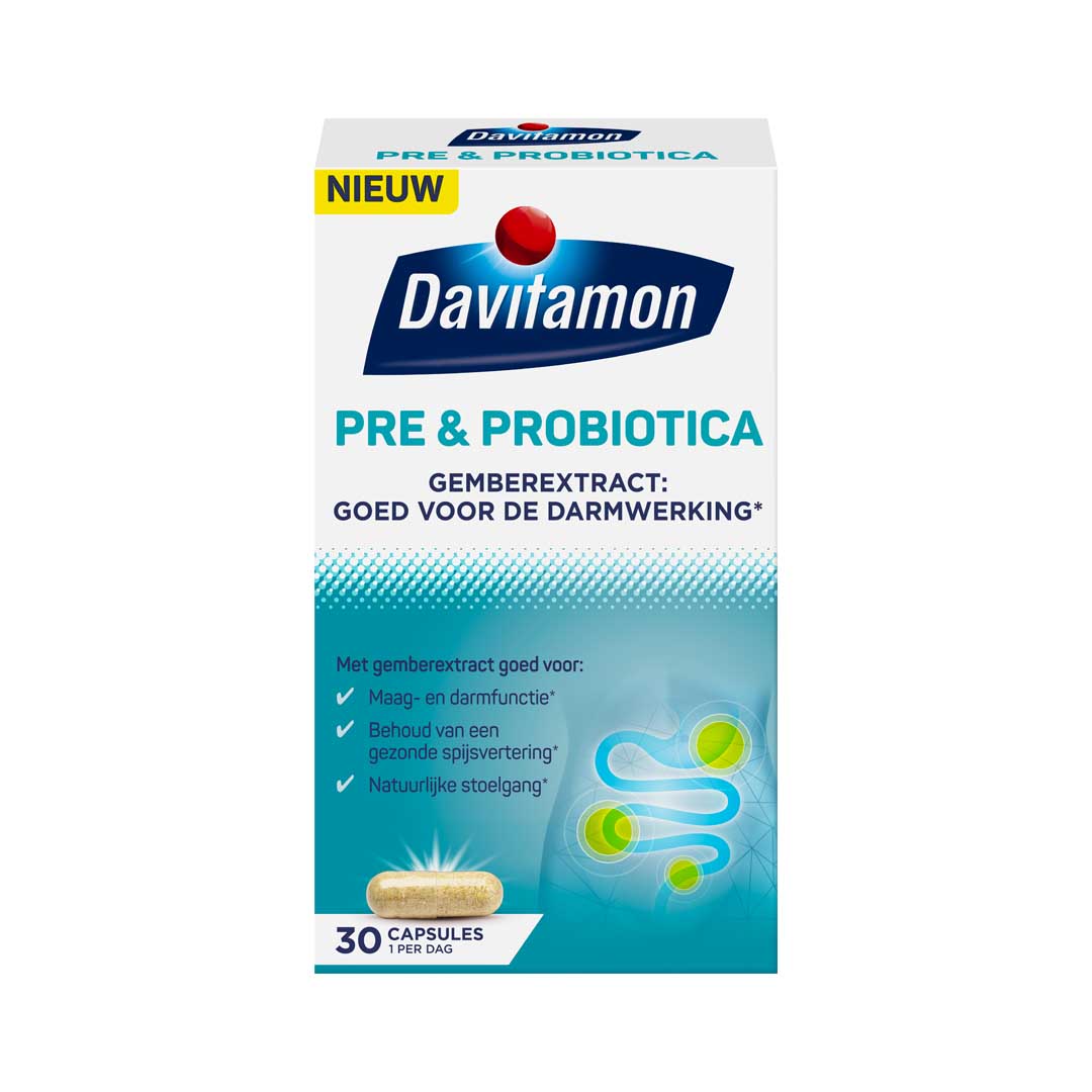 Davitamon Prebiotica Probiotica met Gember-extract Capsules