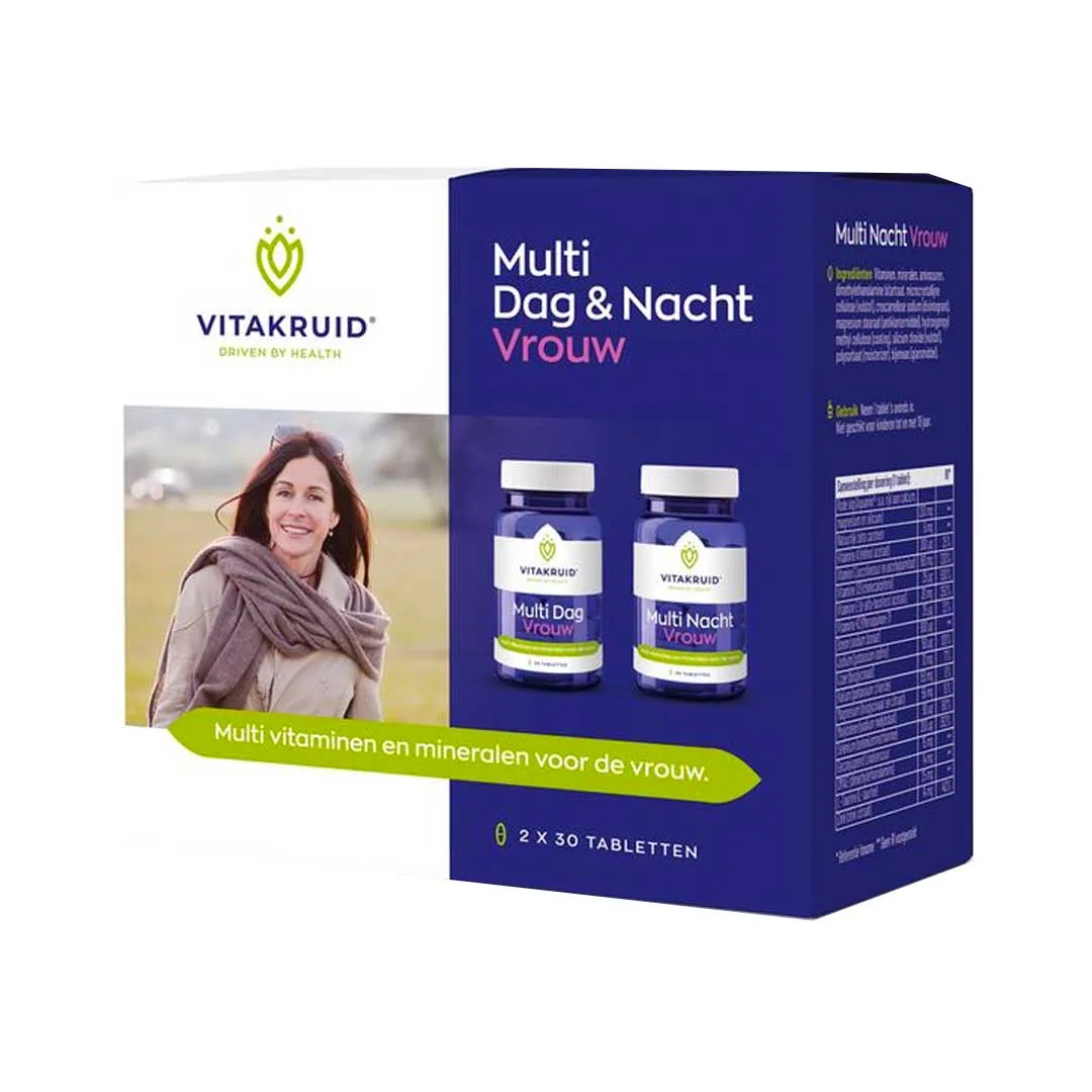 Vitakruid Multivitamine Dag & Nacht Vrouw