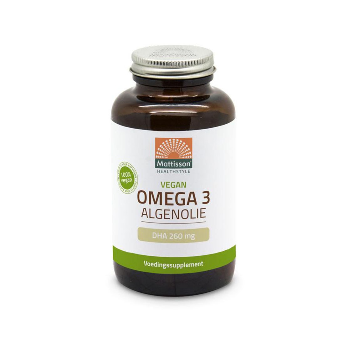 Mattisson Vegan omega-3 algenolie DHA 260mg