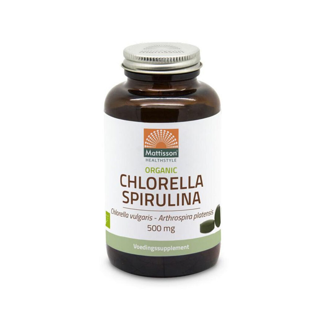 Mattisson Organic chlorella spirulina 500 mg bio Vitamines