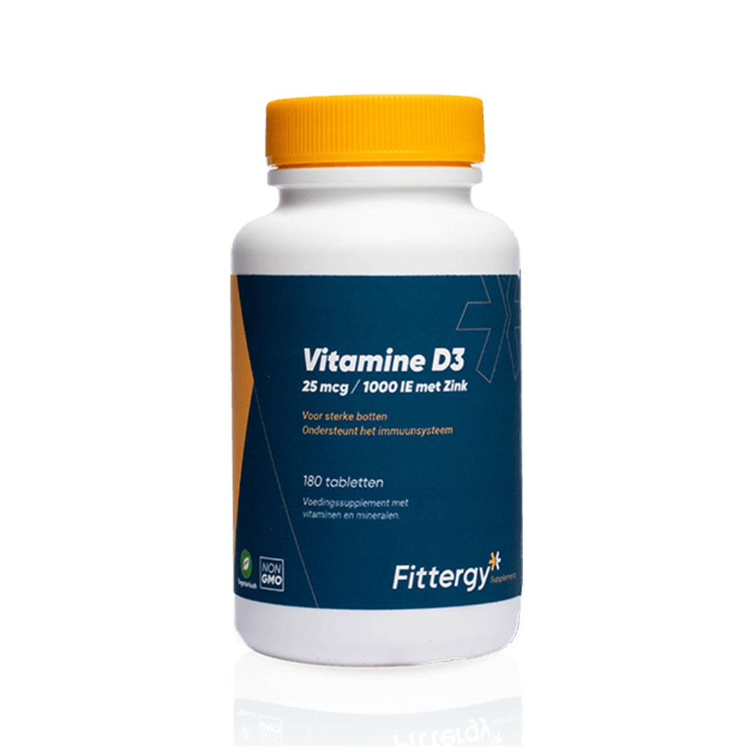 Fittergy Vitamine D3 25 mcg met zink