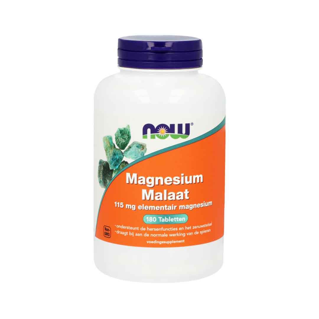 NOW Magnesium Malaat 115 mg