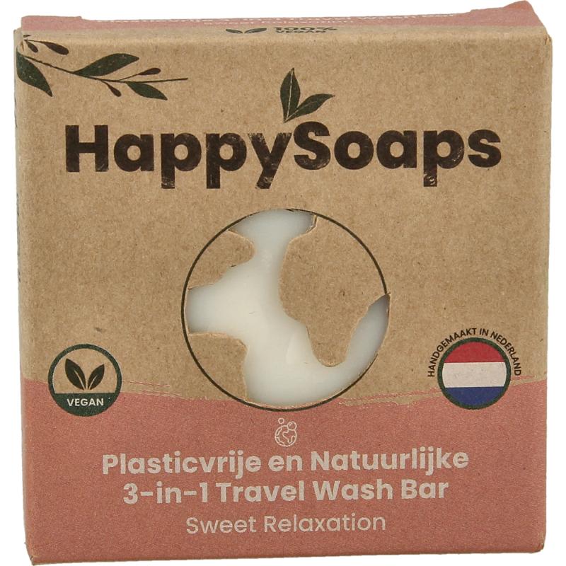 Happysoaps 3-in-1 Travel wash sweet 40 gram