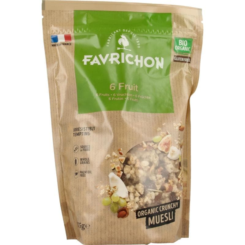 Favrichon 6 Vruchten muesli bio 375 gram