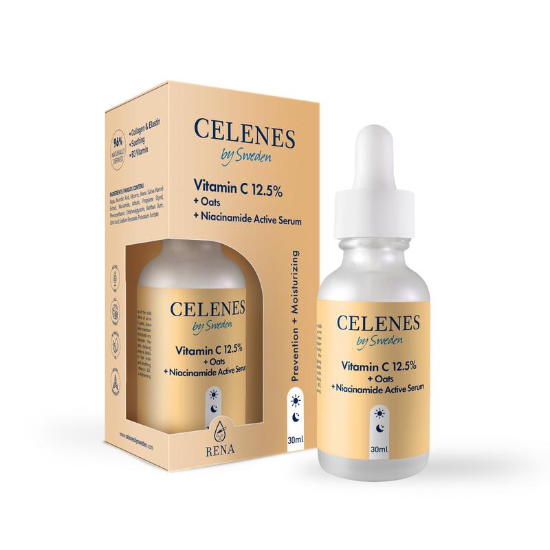 Celenes Active serum vitamin C 12,5% + oats + niacinamide 30 ml