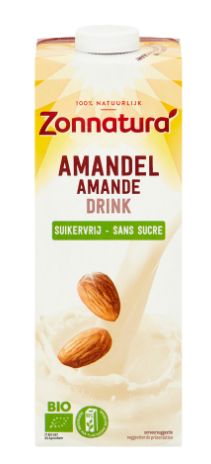 Zonnatura Amandel drink ongezoet bio 1000 ml
