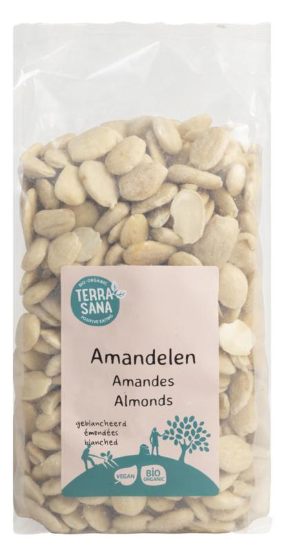 Terrasana Amandelen wit voordeelverpakking bio 750 gram