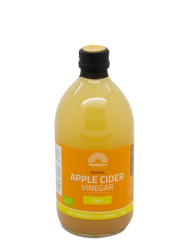 Mattisson Apple cider vinegar pure - appelazijn bio  500 - 1000 ml