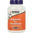 NOW Arginine & Ornithine 500/250 mg 100 capsules