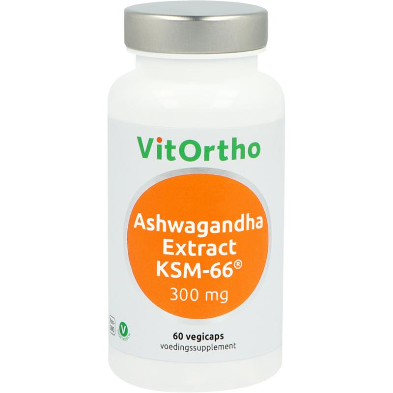Vitortho Ashwagandha extract 300mg KSM-66 60 vegan capsules