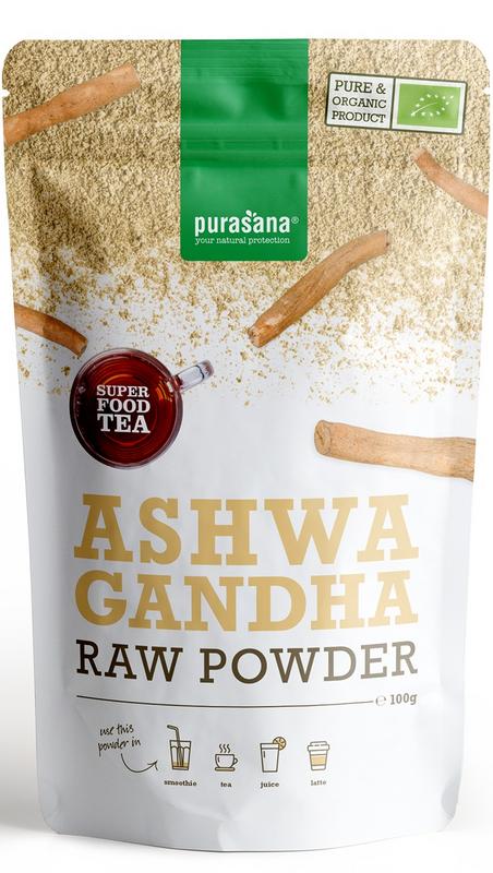 Purasana Ashwagandha poeder vegan bio 100 gram