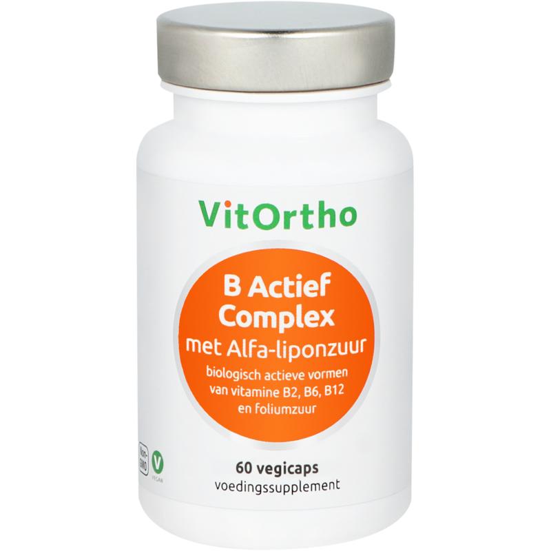 Vitortho B Actief complex formule met alfa-liponzuur 60 vegan capsules