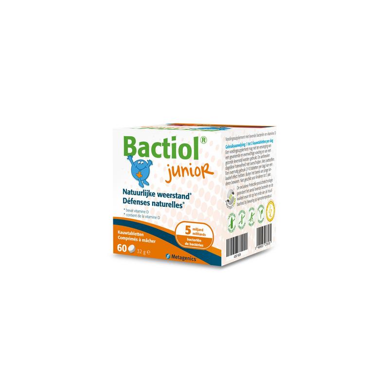 Metagenics Bactiol junior chew  30 - 60 kauwtabletten