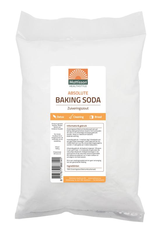 Mattisson Baking soda zuiveringszout natriumbicarbonaat  300 - 650 - 1000 gram