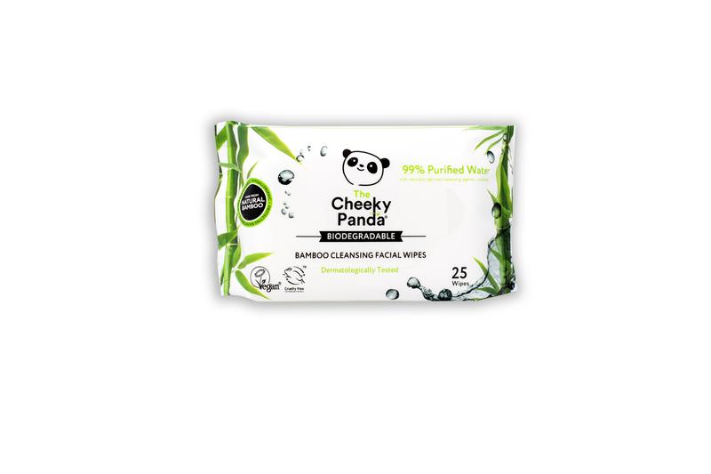The Cheeky Panda Bamboe gezichtsreinigingsdoekjes parfumvrij 25 stuks