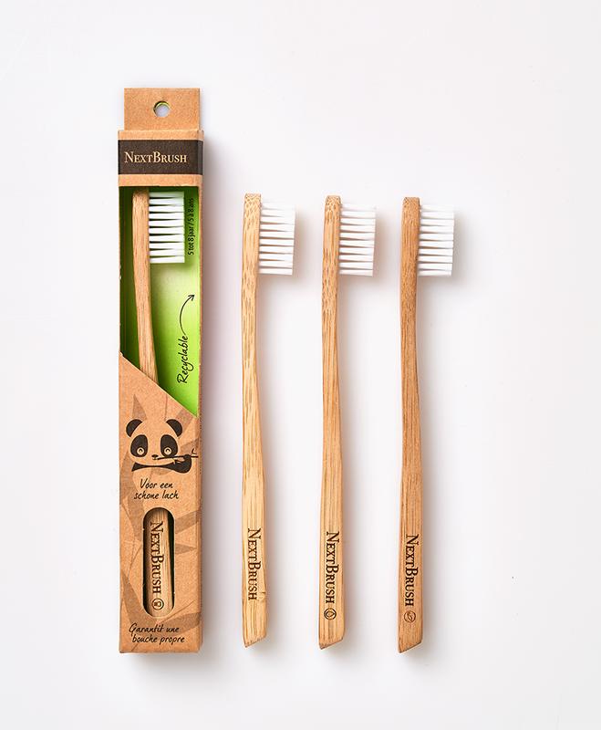 Nextbrush Bamboe kindertandenborstel vanaf 5 jaar 1 stuks