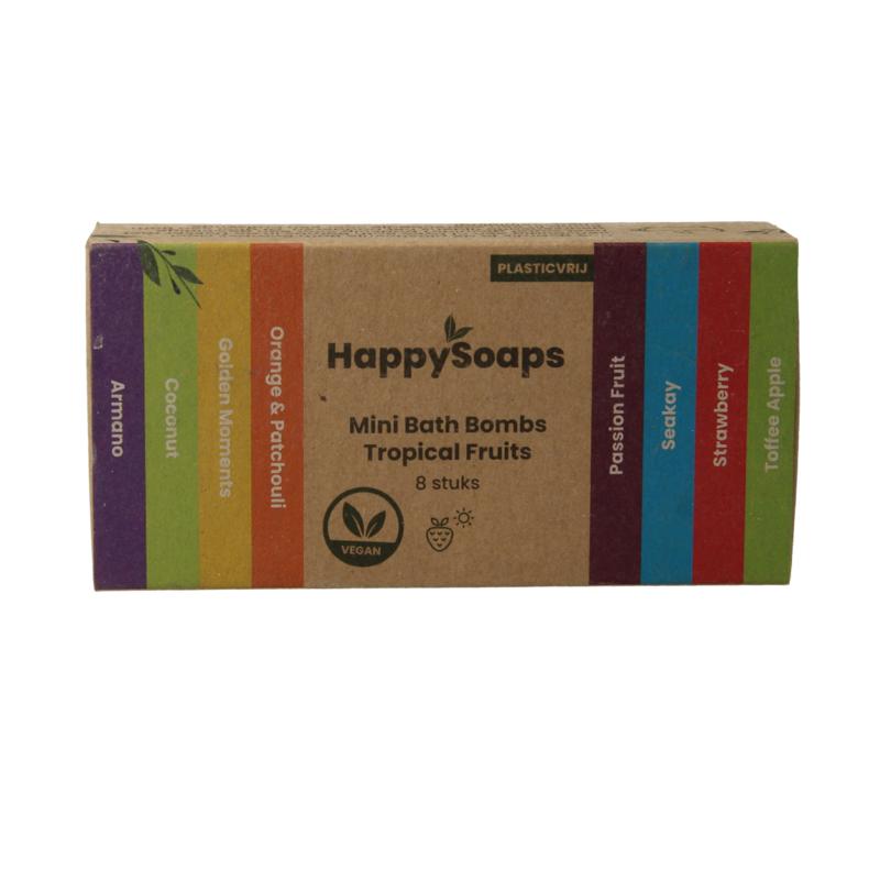 Happysoaps Bath bombs tropical fruits 80 gram