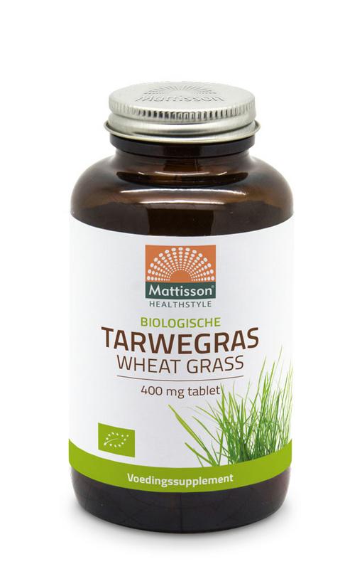 Mattisson Bio tarwegras wheatgrass tabletten raw 400mg bio 350 tabletten