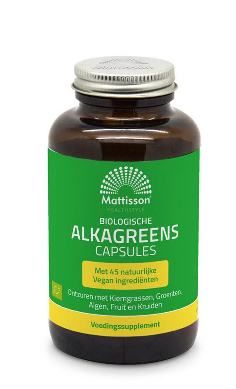 Mattisson Biologisch alkagreens capsules 180 vegan capsules