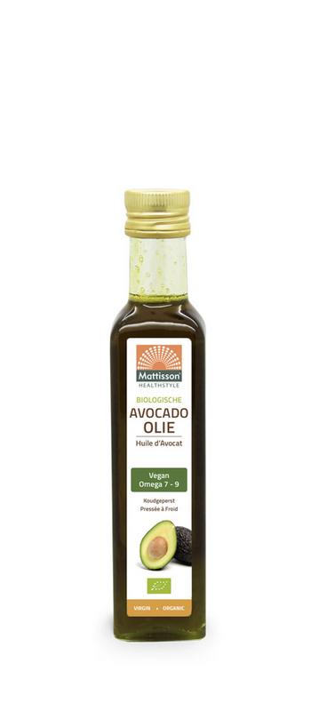 Mattisson Biologische avocado olie virgin koudgeperst bio 250 ml