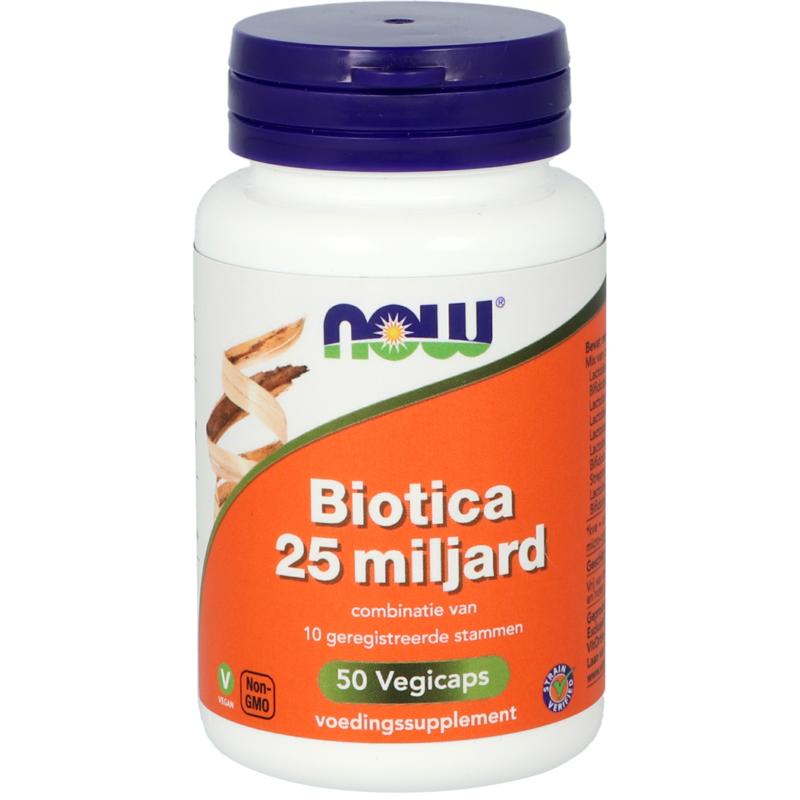NOW Biotica 25 miljard vh probiotica 50 vegan capsules