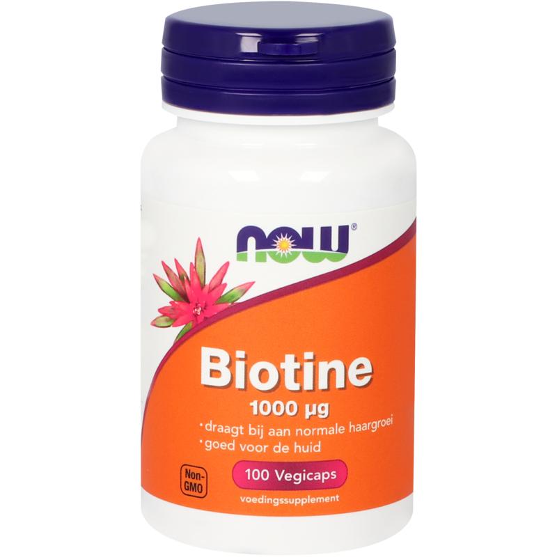 NOW Biotine 1000 mcg 100 vegan capsules