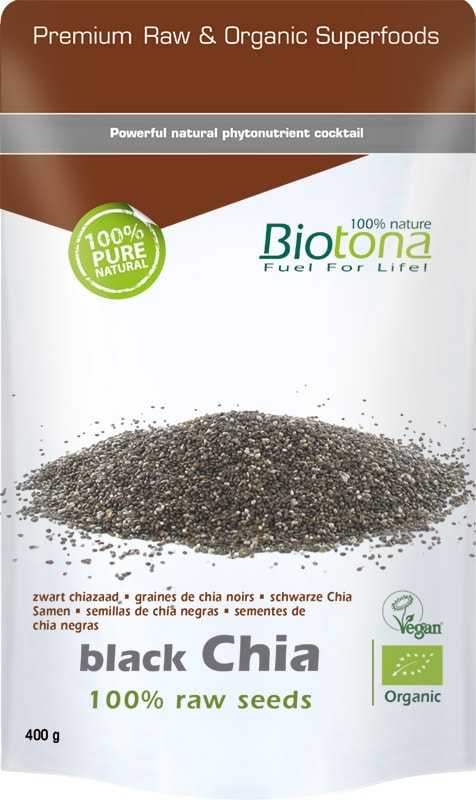 Biotona Black chia raw seeds bio  400 - 1000 gram