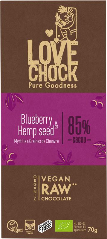 Lovechock Blueberry hempseed bio 70 gram