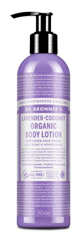 Dr Bronners Bodylotion lavendel/kokos 240 ml
