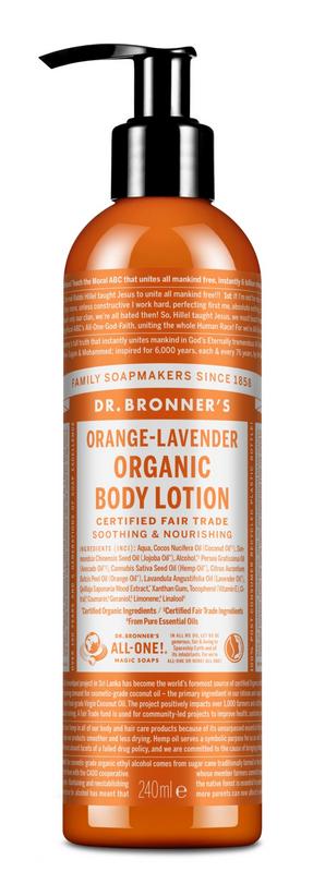Dr Bronners Bodylotion sinaas/lavendel 240 ml