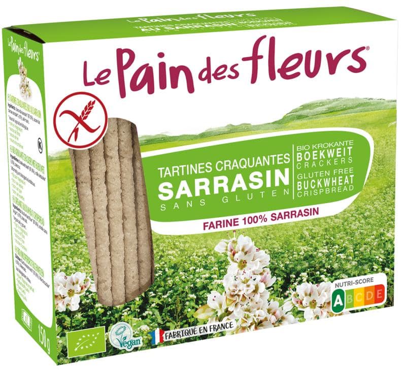 Pain Des Fleurs Boekweit crackers bio  150 - 300 gram