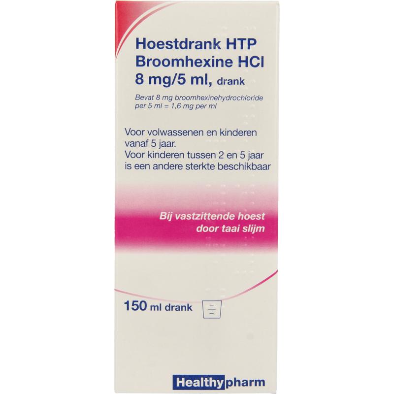 Healthypharm Broomhexine hoestdrank 8mg  150 - 250 ml