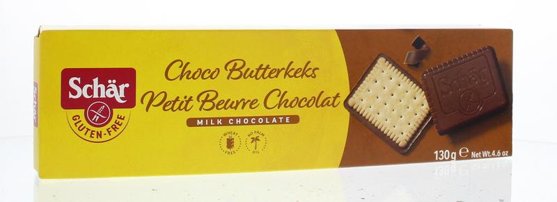 Dr Schar Butterkeks (biscuit) chocolade 130 gram