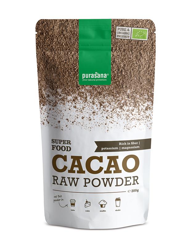 Purasana Cacao poeder vegan bio 200 gram