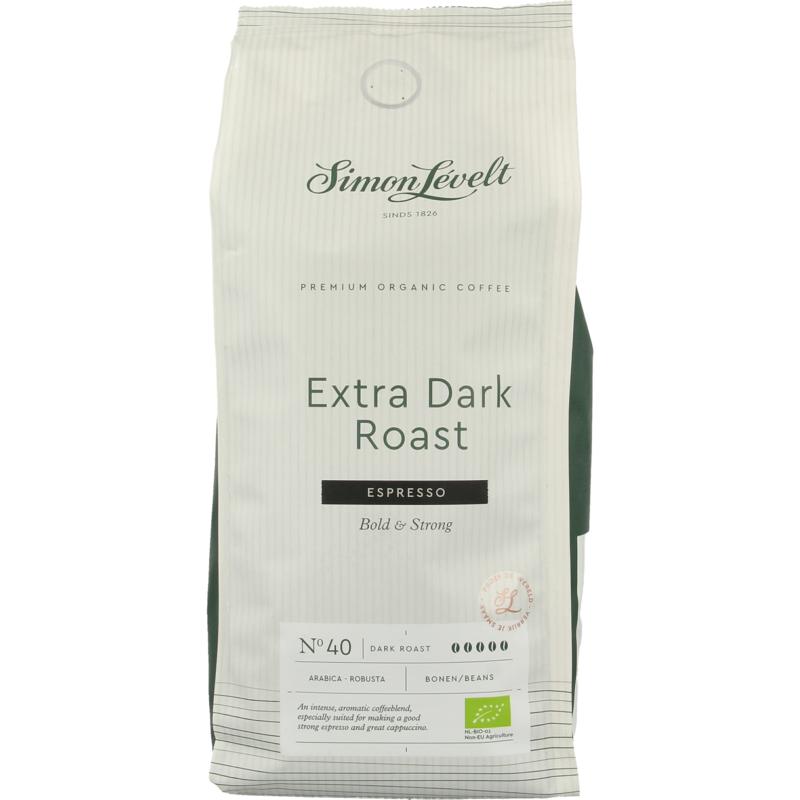 Simon Levelt Cafe N40 espresso extra dark roast bio 500 gram