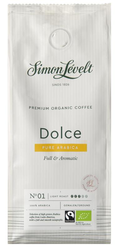 Simon Levelt Cafe organico dolce snelfilter bio 250 gram