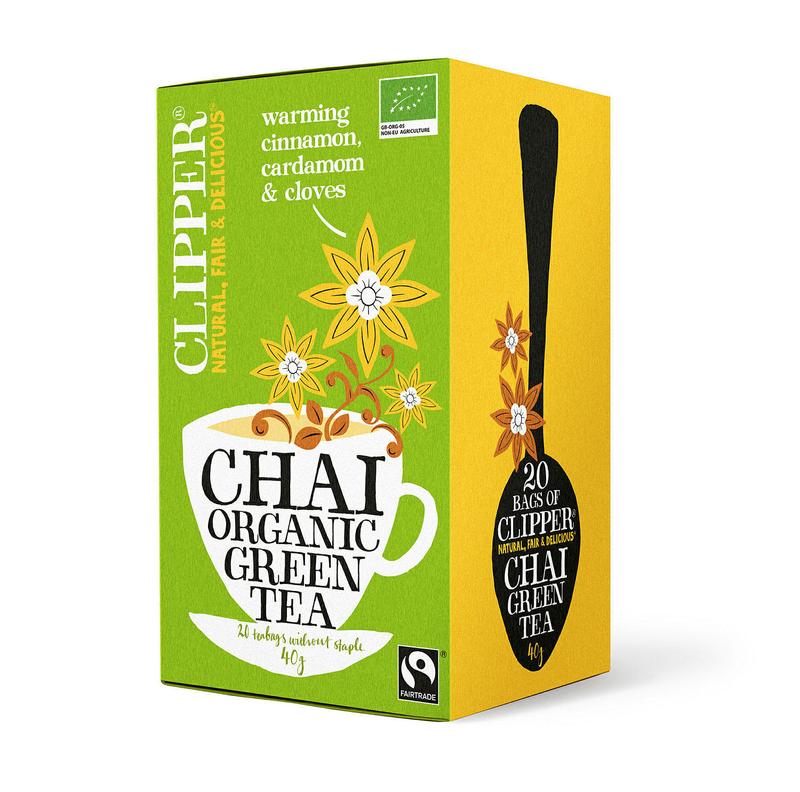 Clipper Chai green tea bio 20 stuks