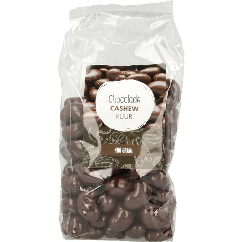 Mijnnatuurwinkel Chocolade cashew noten puur 400 gram