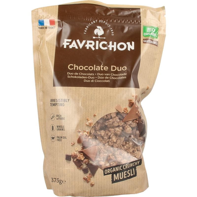 Favrichon Chocolade duo crunchy muesli 375 gram