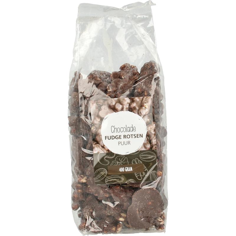 Mijnnatuurwinkel Chocolade fudge rotsen puur 400 gram