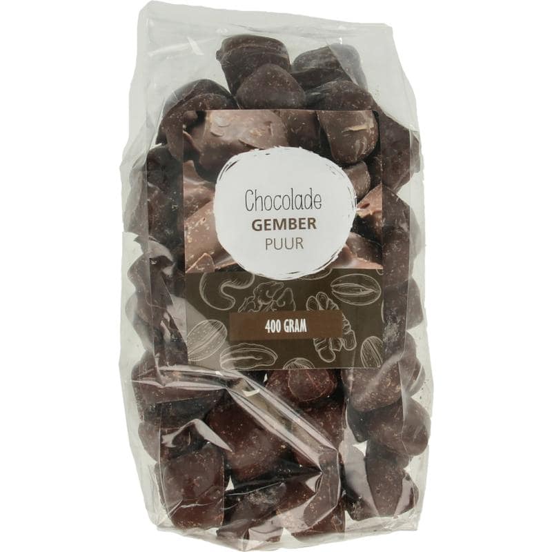 Mijnnatuurwinkel Chocolade gember puur 400 gram