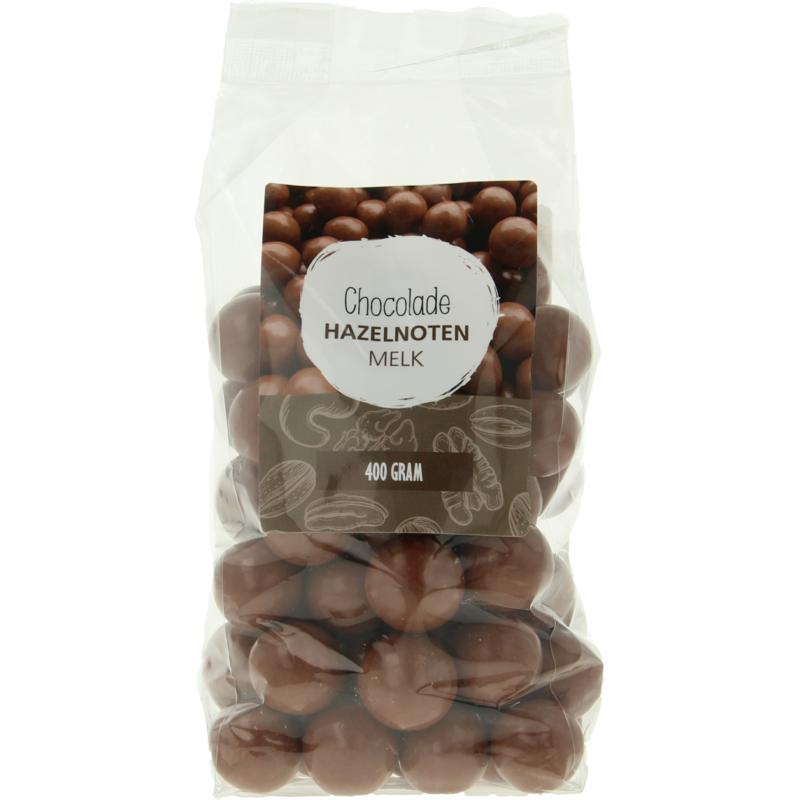 Mijnnatuurwinkel Chocolade hazelnoten melk 400 gram