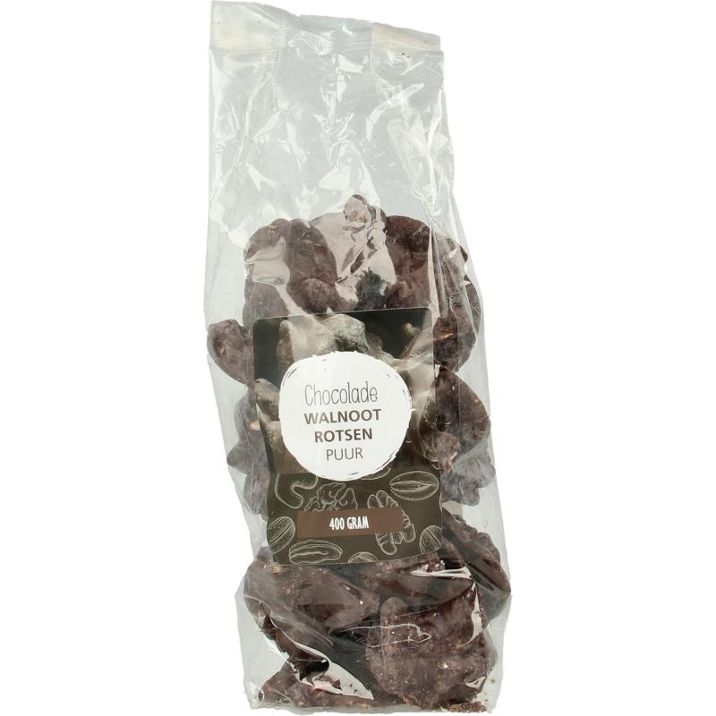 Mijnnatuurwinkel Chocolade walnoot rotsen 400 gram