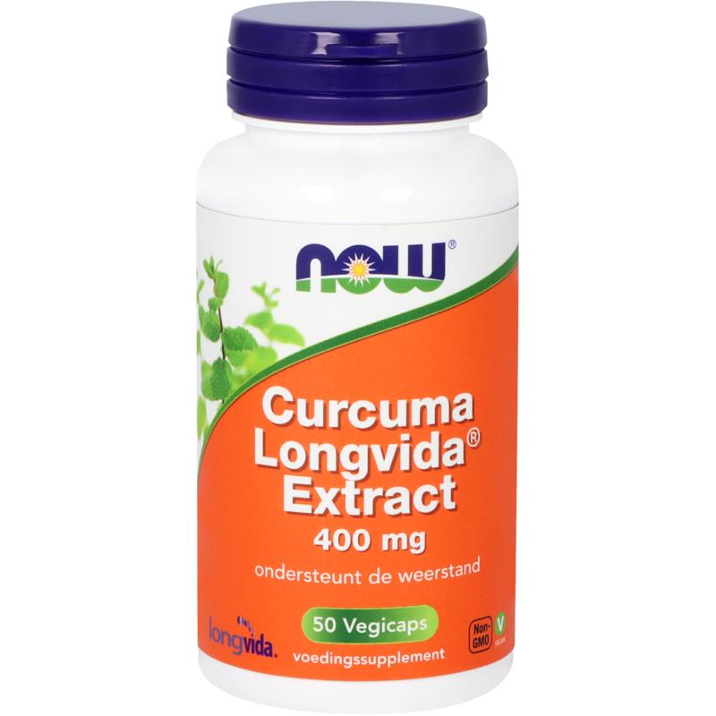 NOW Curcuma longvida extract 50 vegan capsules