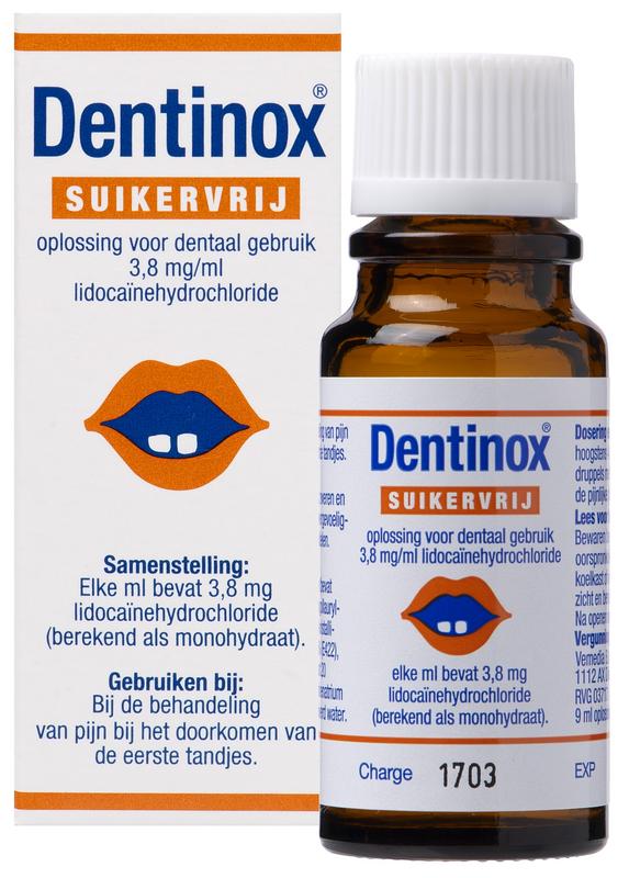 Dentinox suikervrij Dentinox 9 ml
